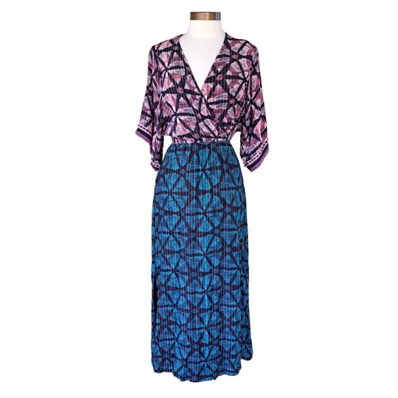 Anthropologie Bl-nk London Lisette Metallic Kimono Dress Size XS - Picture 2 of 14